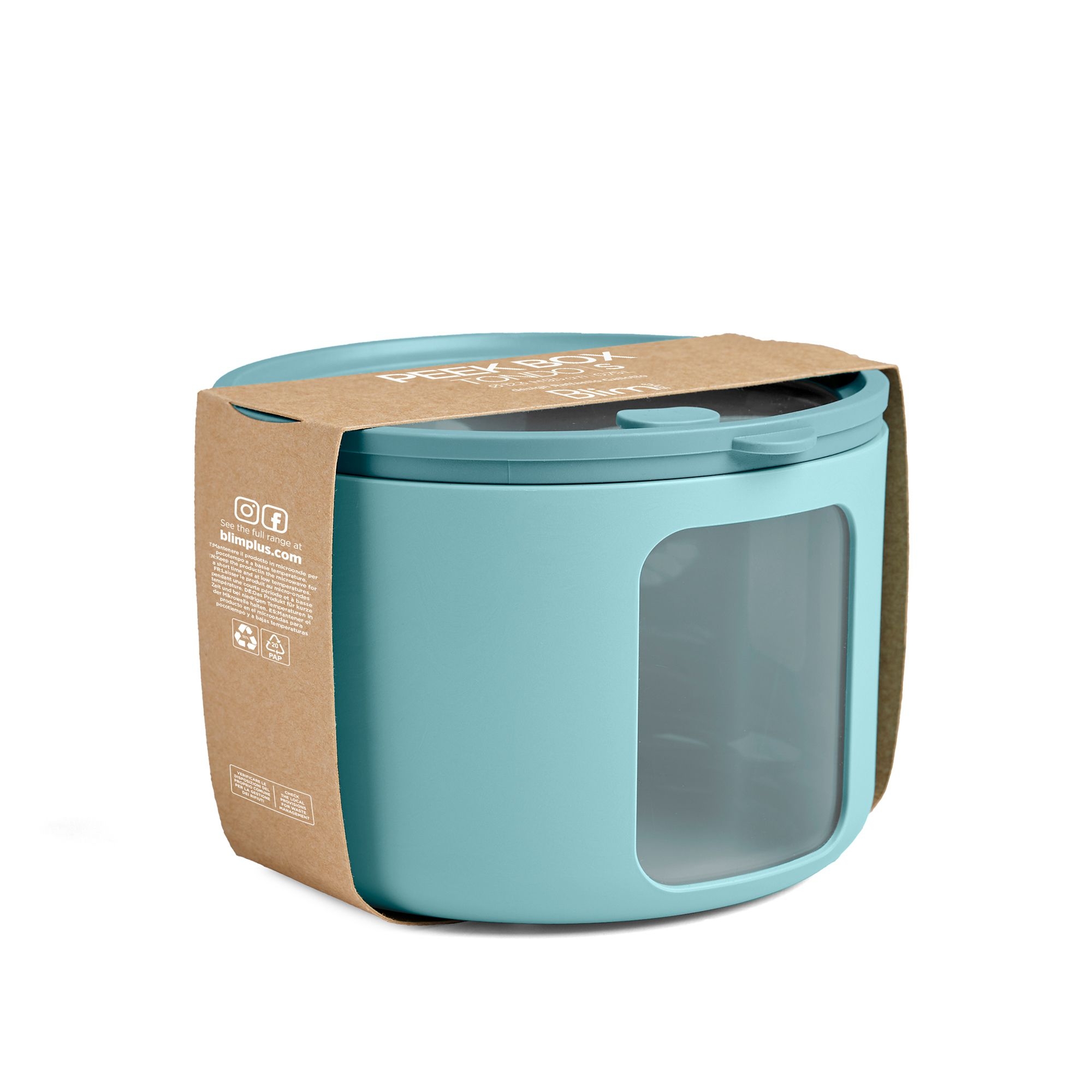 BlimPlus - Aufbewahrungsbox Peek Box Tondo M, Teal