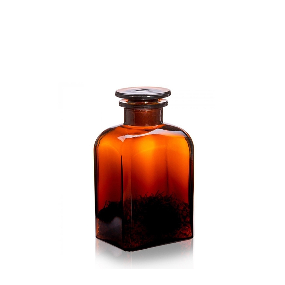 Trendglas Jena - Apothekerflasche eckig 500 ml, braun
