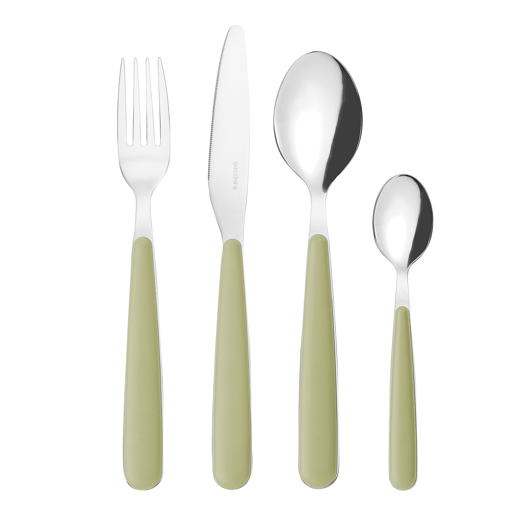 Guzzini - Cutlery set "Pop" seaweed green Guzzini - Cutlery set "Pop" seaweed green