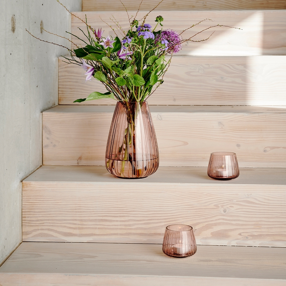 Bitz - Kusintha tealight holder - Set of 2 - light pink Bitz - Kusintha tealight holder - Set of 2 - light pink