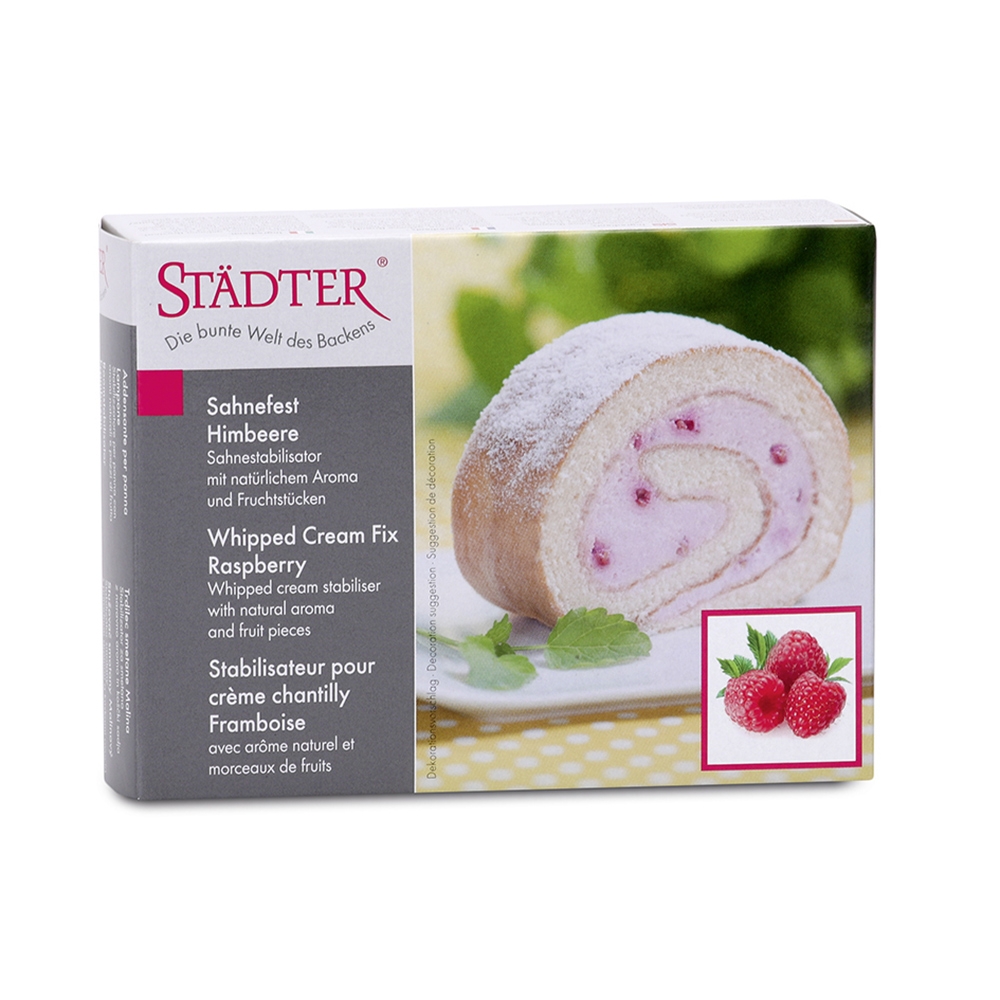 Städter - Whipped cream stabiliser Raspberry - 125 g Städter - Whipped cream stabiliser Raspberry - 125 g