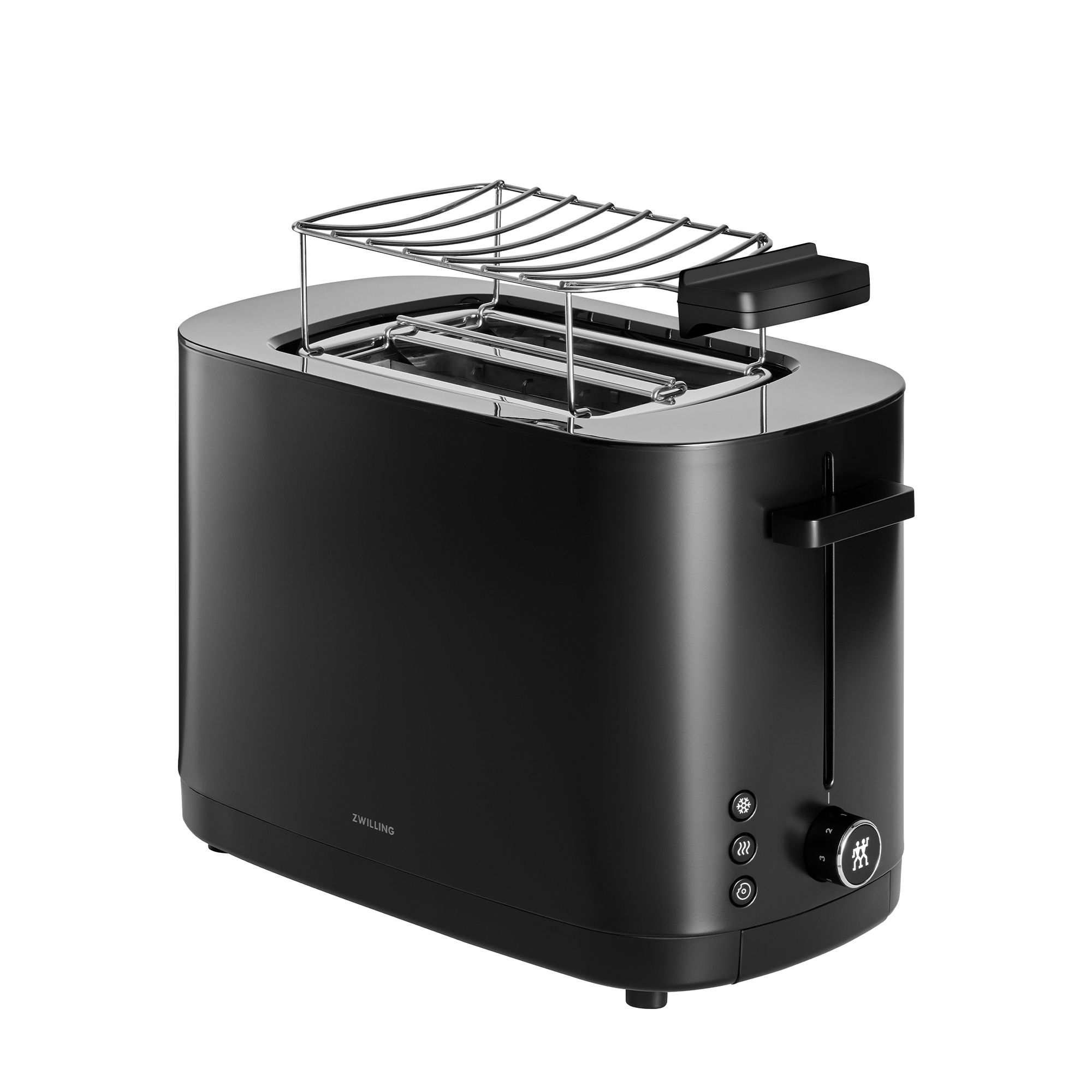 Zwilling - ENFINIGY - Toaster with bread roll attachment - 2 slots short | Black