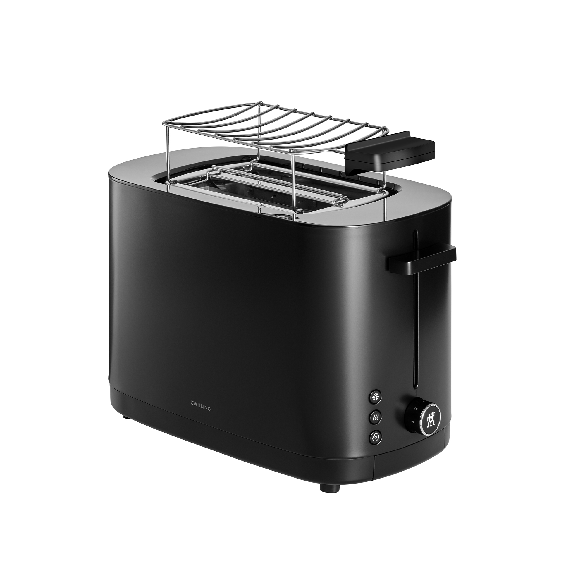 ZWILLING - Toaster with bread roll attachment | ENFINIGY | 2 slots short | black