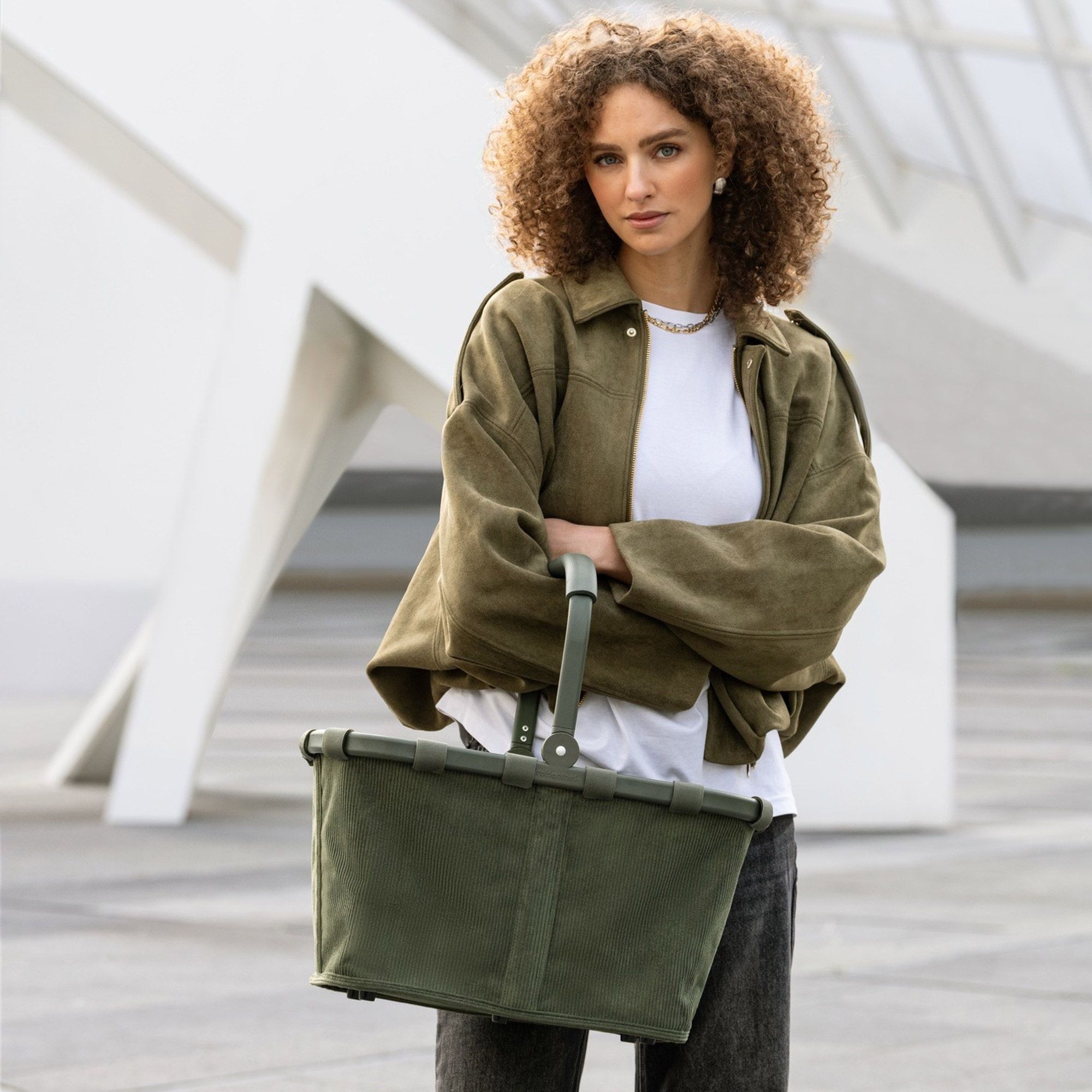 reisenthel - carrybag - cord dark matcha