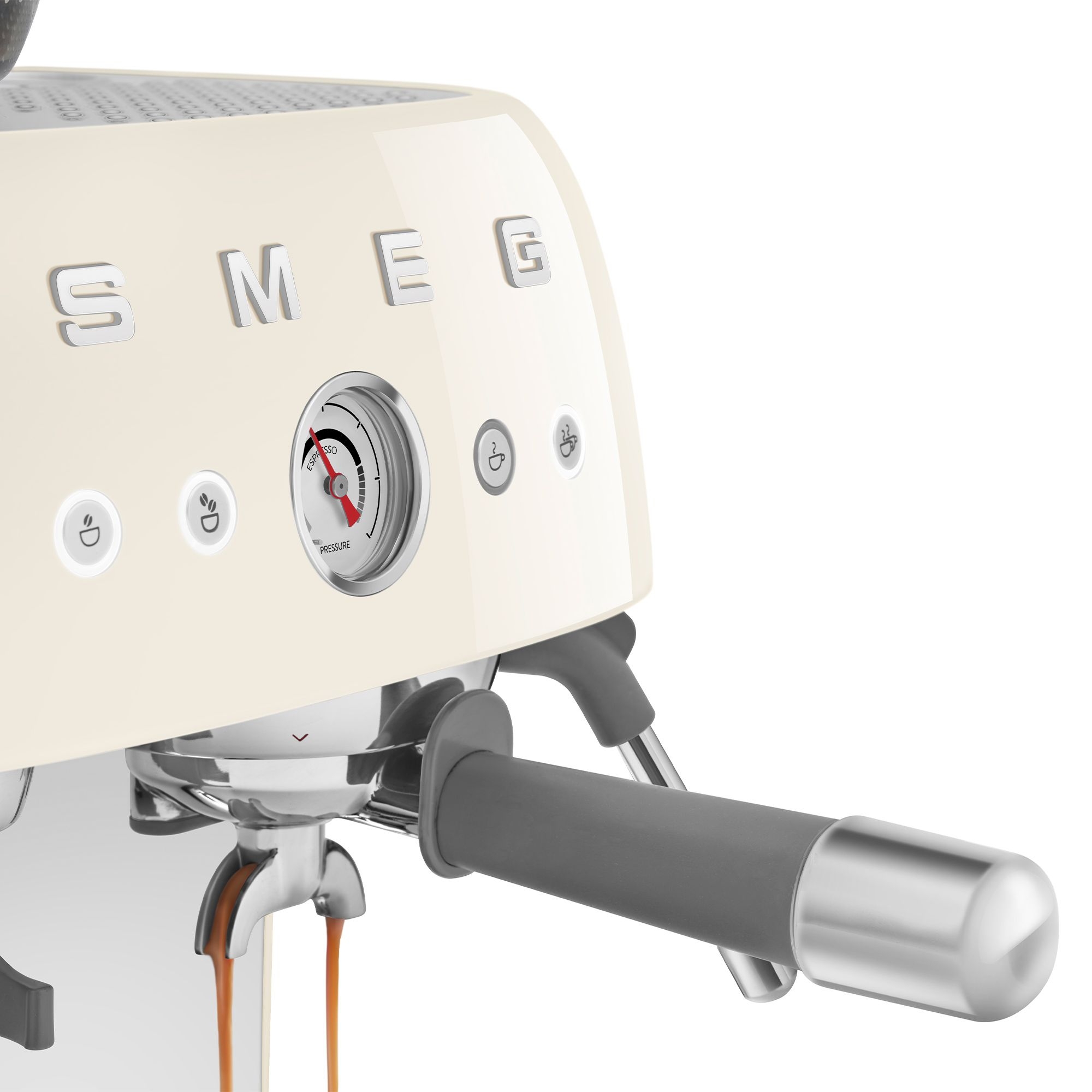Smeg - Espresso machine with grinder - creme Smeg - Espresso machine with grinder - creme