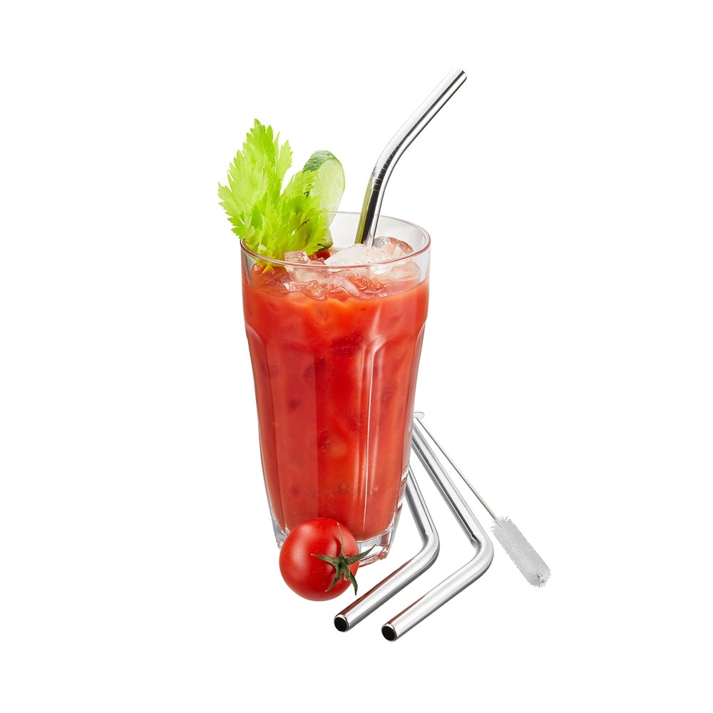 Gefu - Edelstahltrinkhalm FUTURE 23 cm, 4 Stk. Gefu - Edelstahltrinkhalm FUTURE 23 cm, 4 Stk.