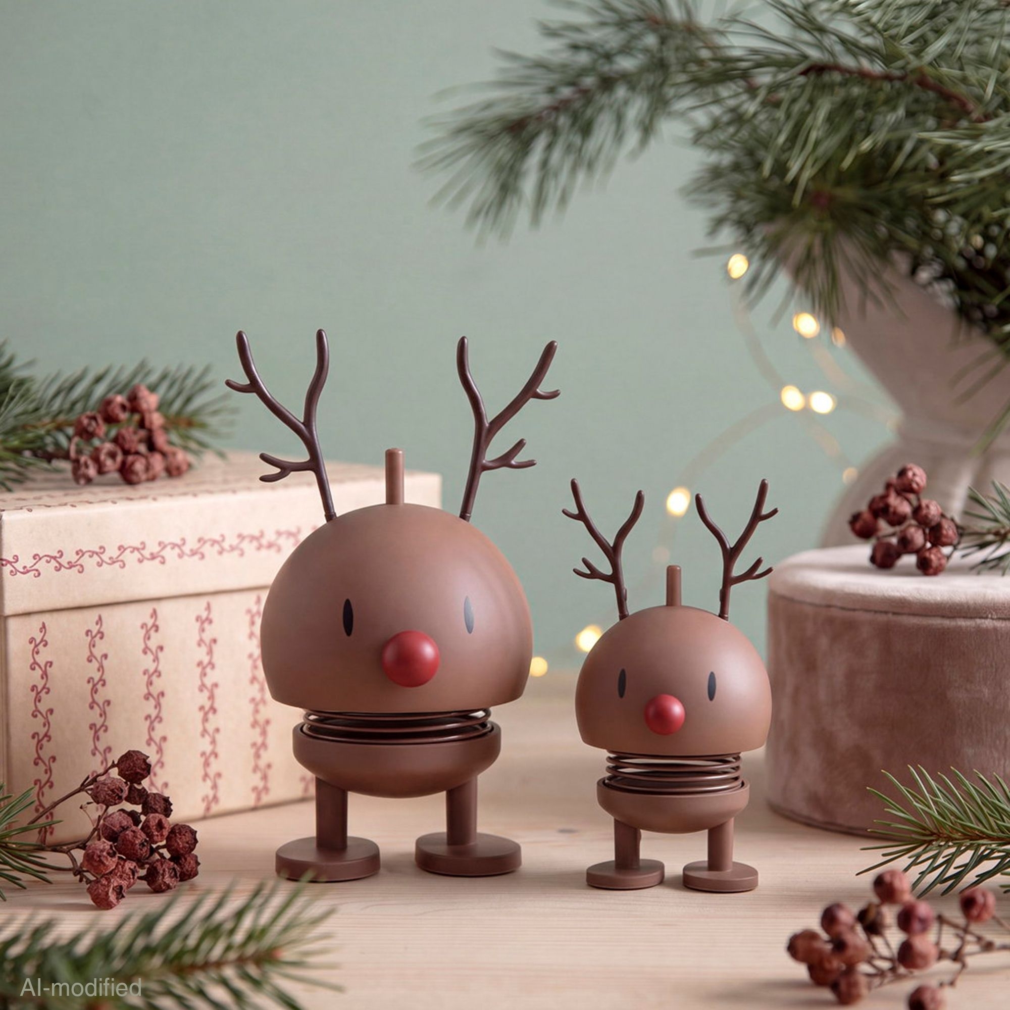 Hoptimist - Soft Reindeer Bumble set of 2 - Choko
