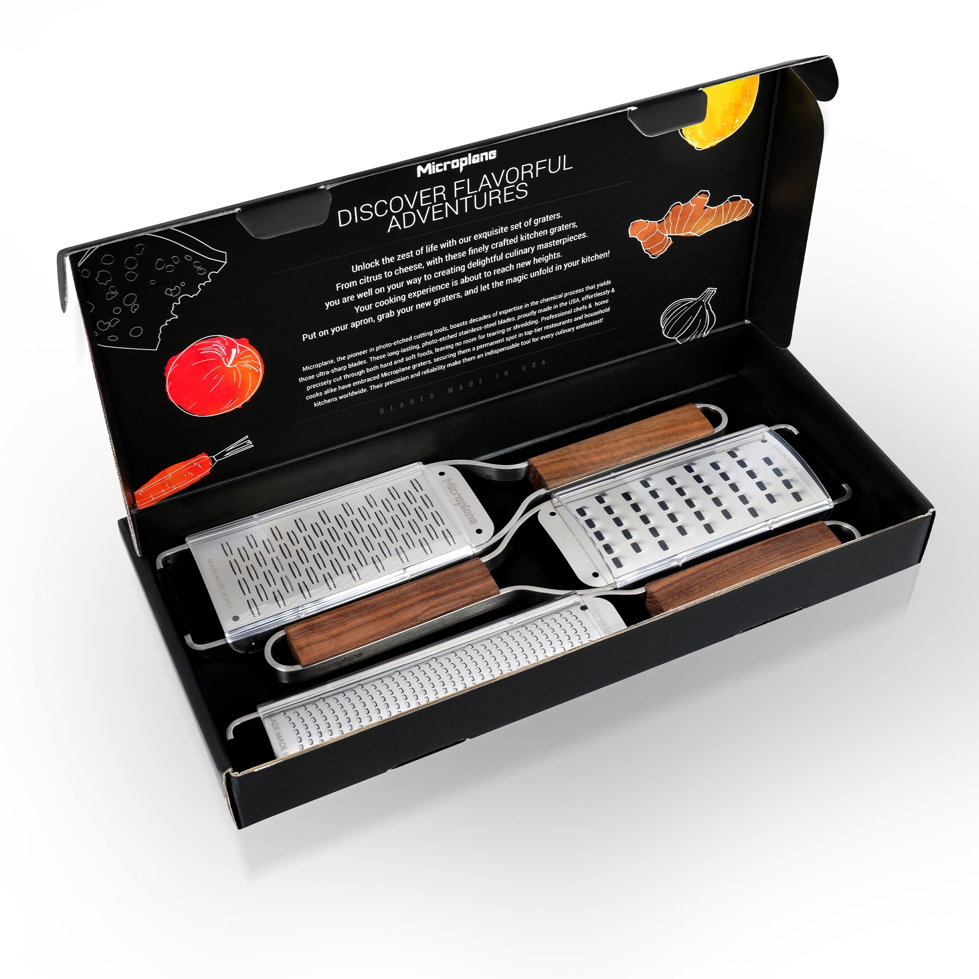 Microplane - Master Reiben 3er Set | Zester - Extra-Grob - 2 Wege