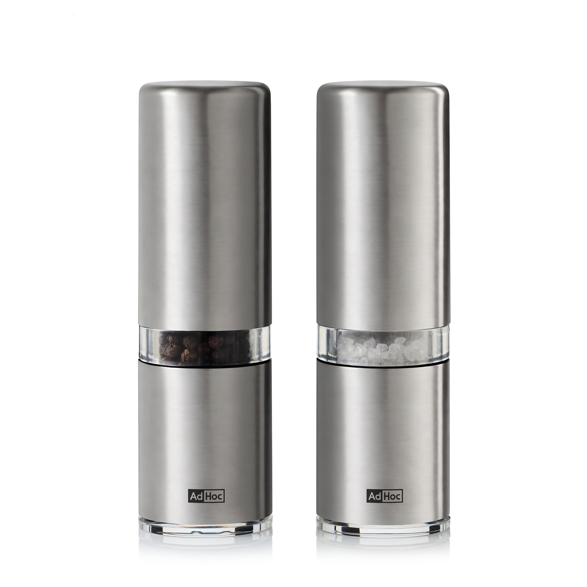 AdHoc - Style Pepper and Salt Mill Set - 14.8 cm | Stainless Steel