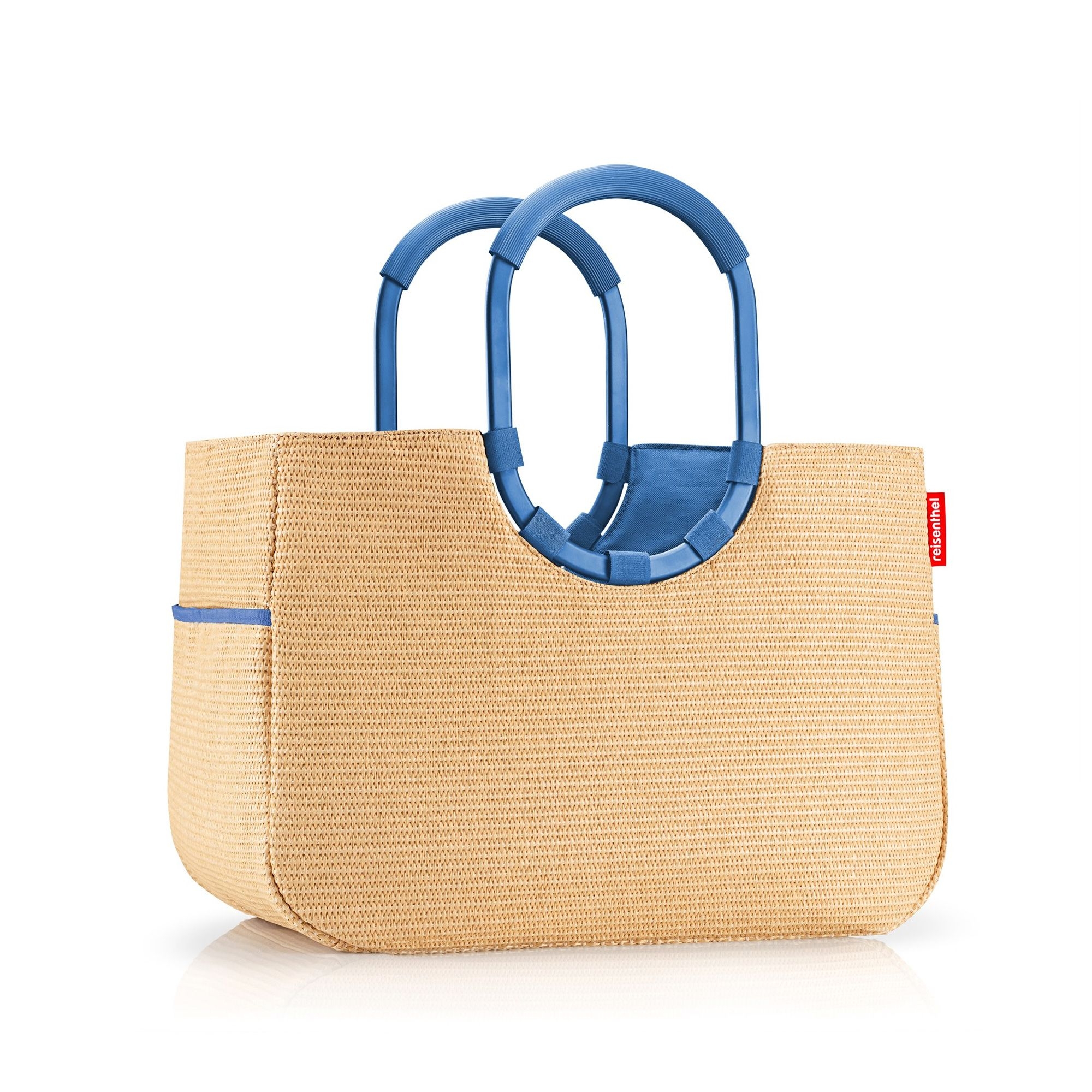 reisenthel - loopshopper L - frame raffia blue