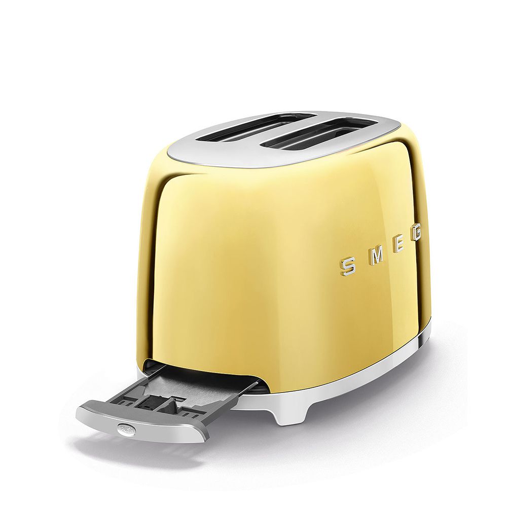 Smeg - 2-Scheiben-Toaster Kompakt - Designlinie Stil Der 50° Jahre - Gold