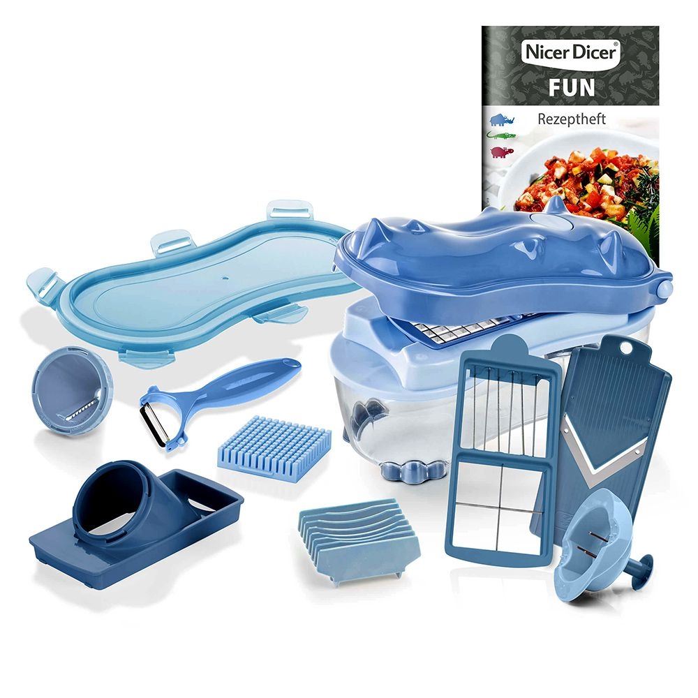 medley schoorsteen rek Genius - Nicer Dicer Fun / Rhino / Set 14 pcs.