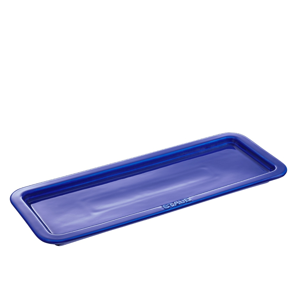 Staub - Ceramique serving plate 36 cm x 14 cm, dark blue