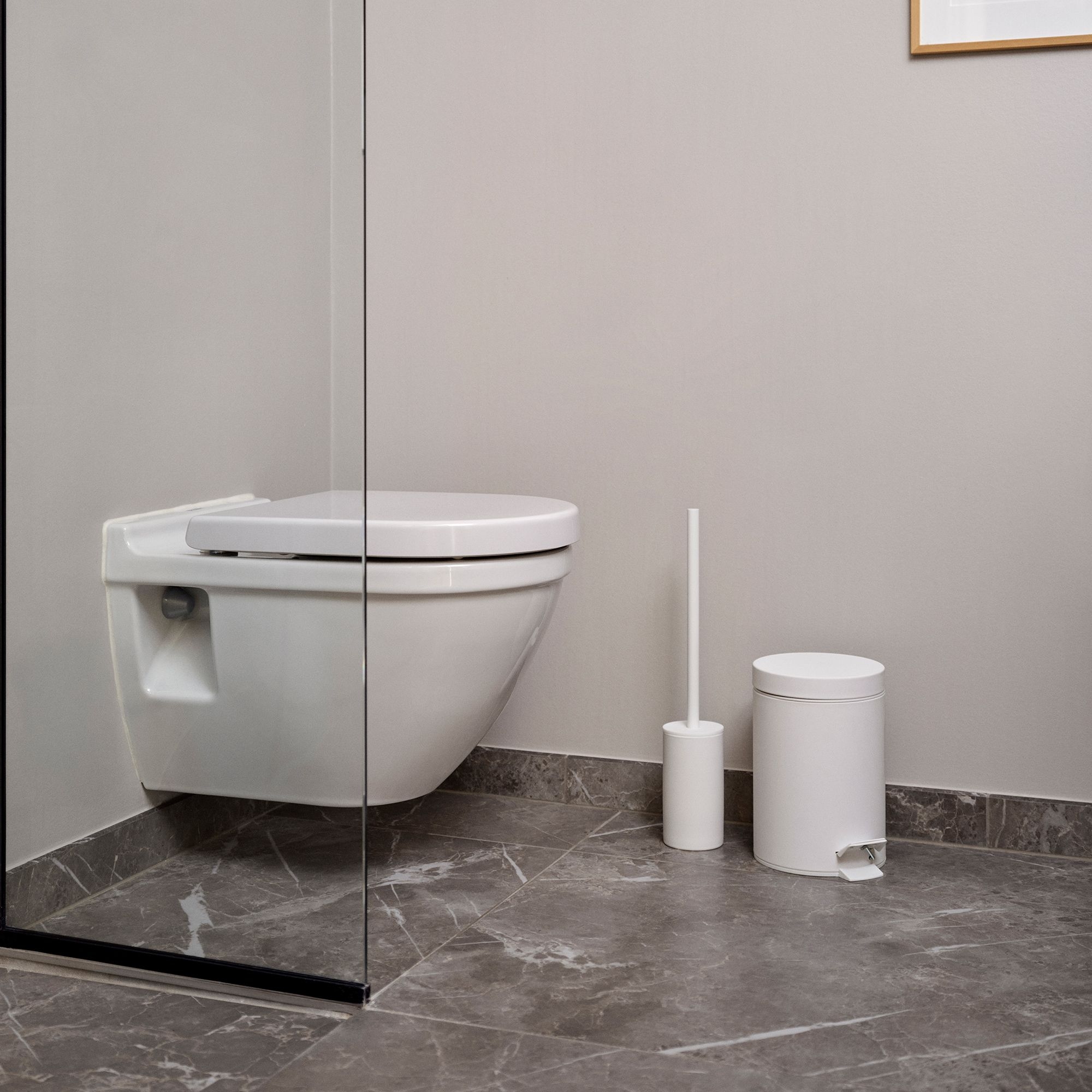 Zone - Solo Pedaleimer 3 L - White