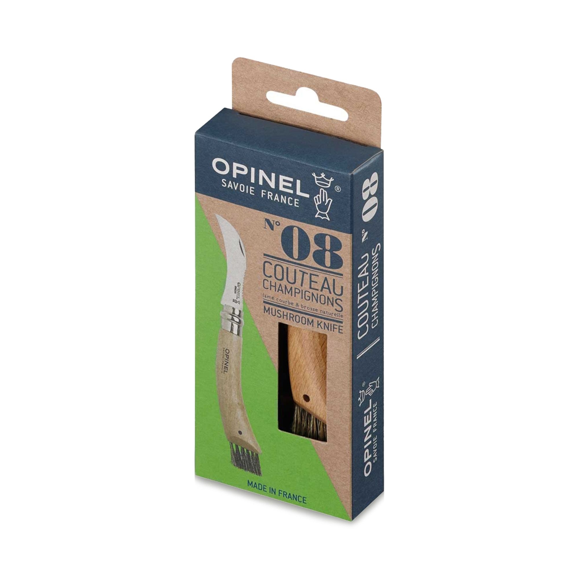 Opinel - Pilzmesser mit Bürste No 08 - 20 cm - natur