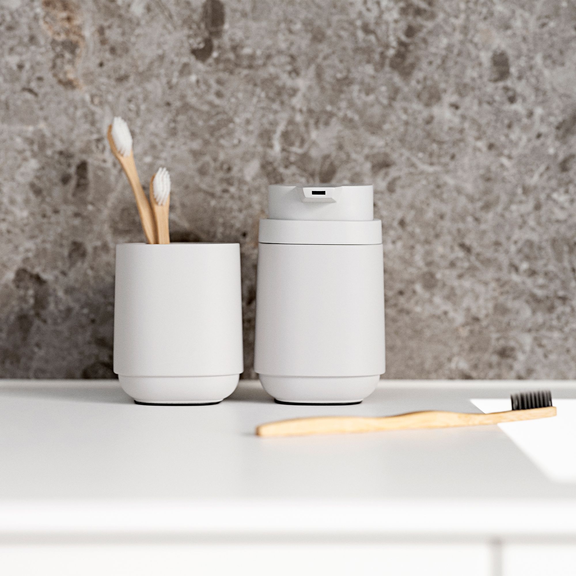 Zone - Time Zahnbürstenbecher - Soft Grey