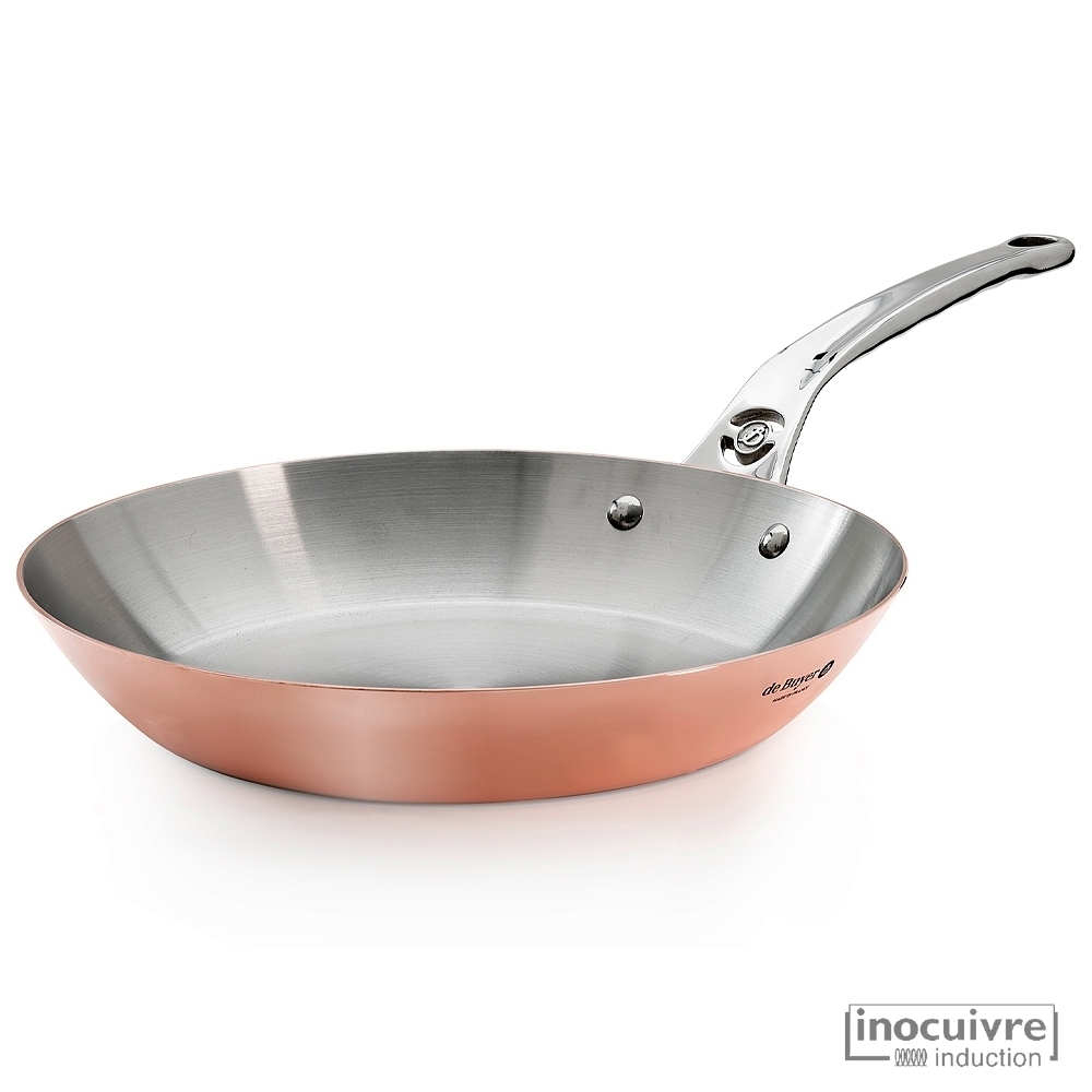 de Buyer -  Copper Fry Pan - Prima Matera de Buyer -  Copper Fry Pan - Prima Matera
