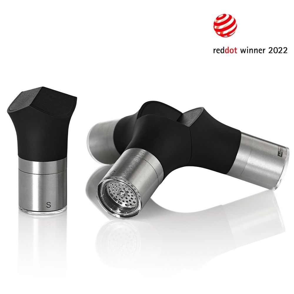 AdHoc GIANT 4in1 Magnet-Mühle für Pfeffer, Salz, Chili