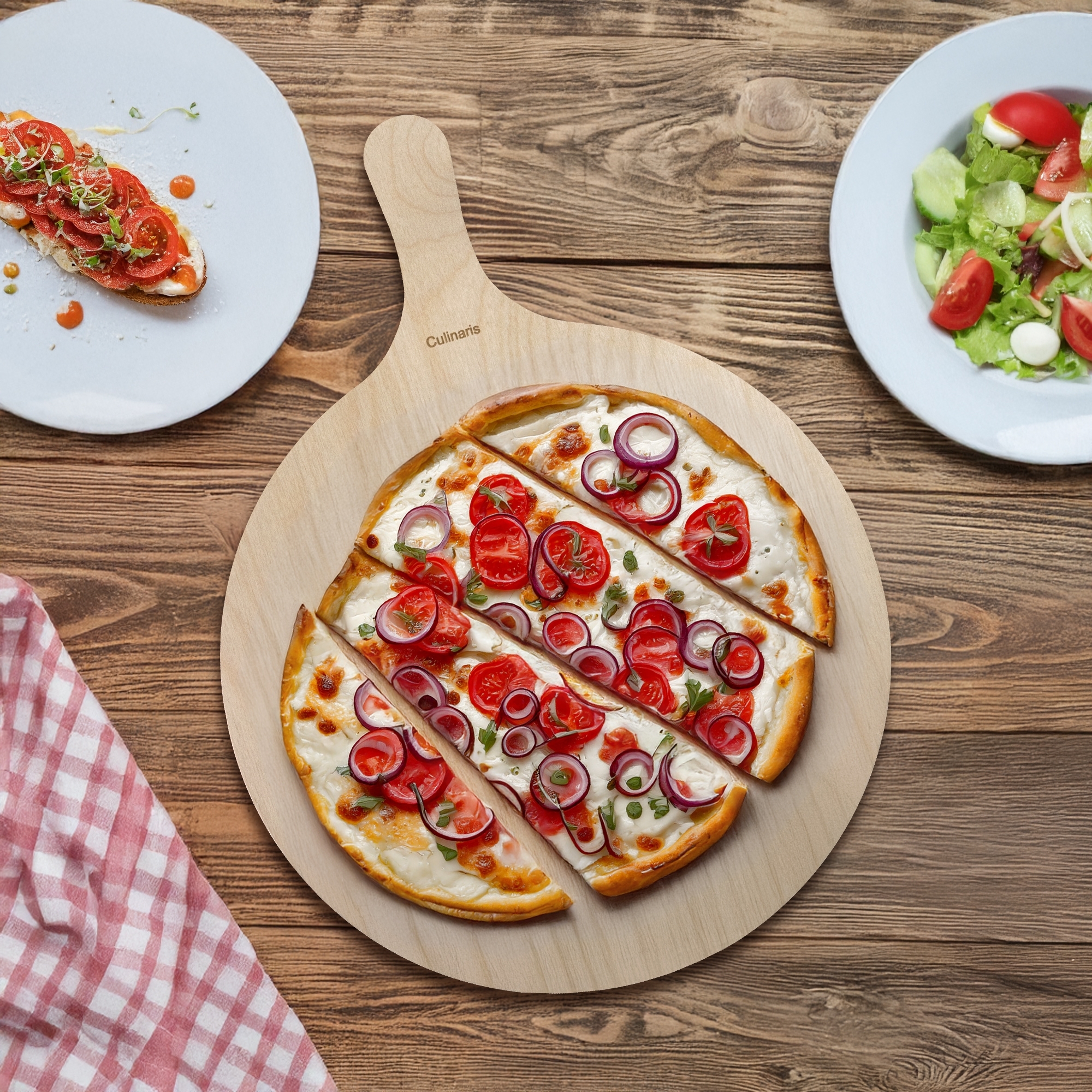 Flambé plate - birch wood - 43 x 32 cm | Culinaris Flambé plate - birch wood - 43 x 32 cm | Culinaris