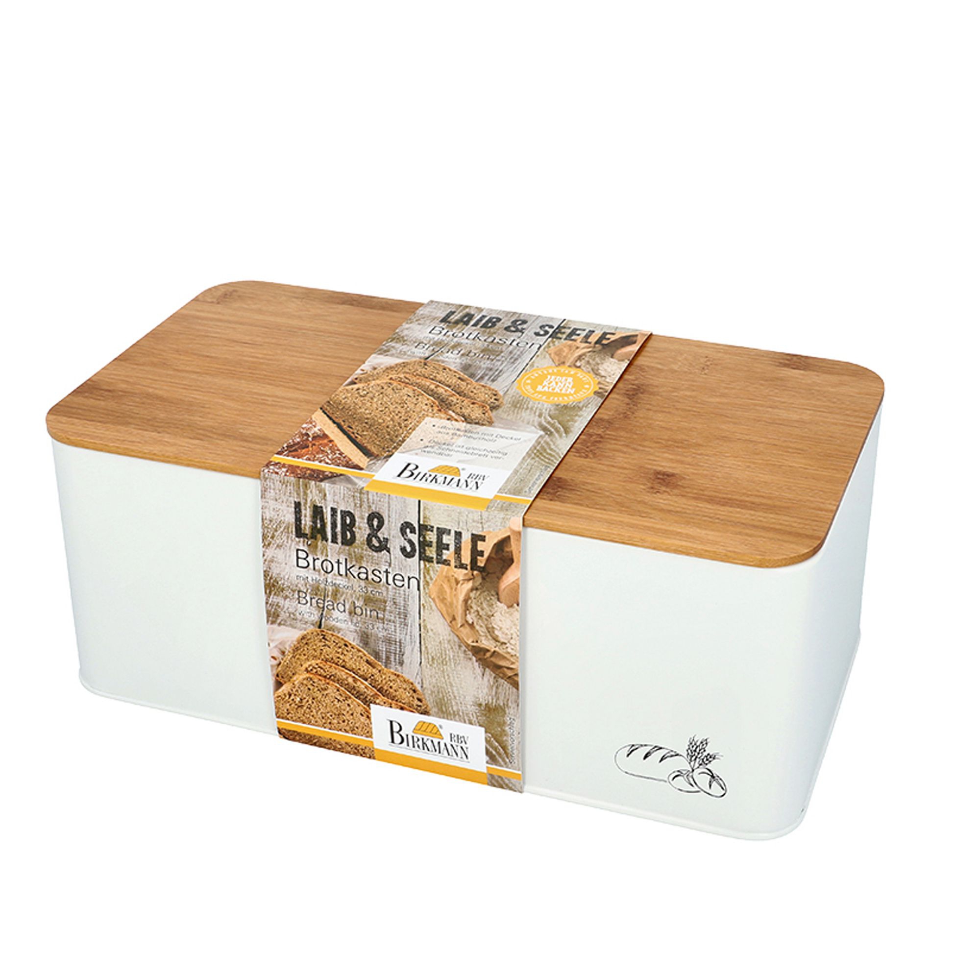 Birkmann -  Laib & Seele - Bread box metal, 33 x 18 x 13 cm