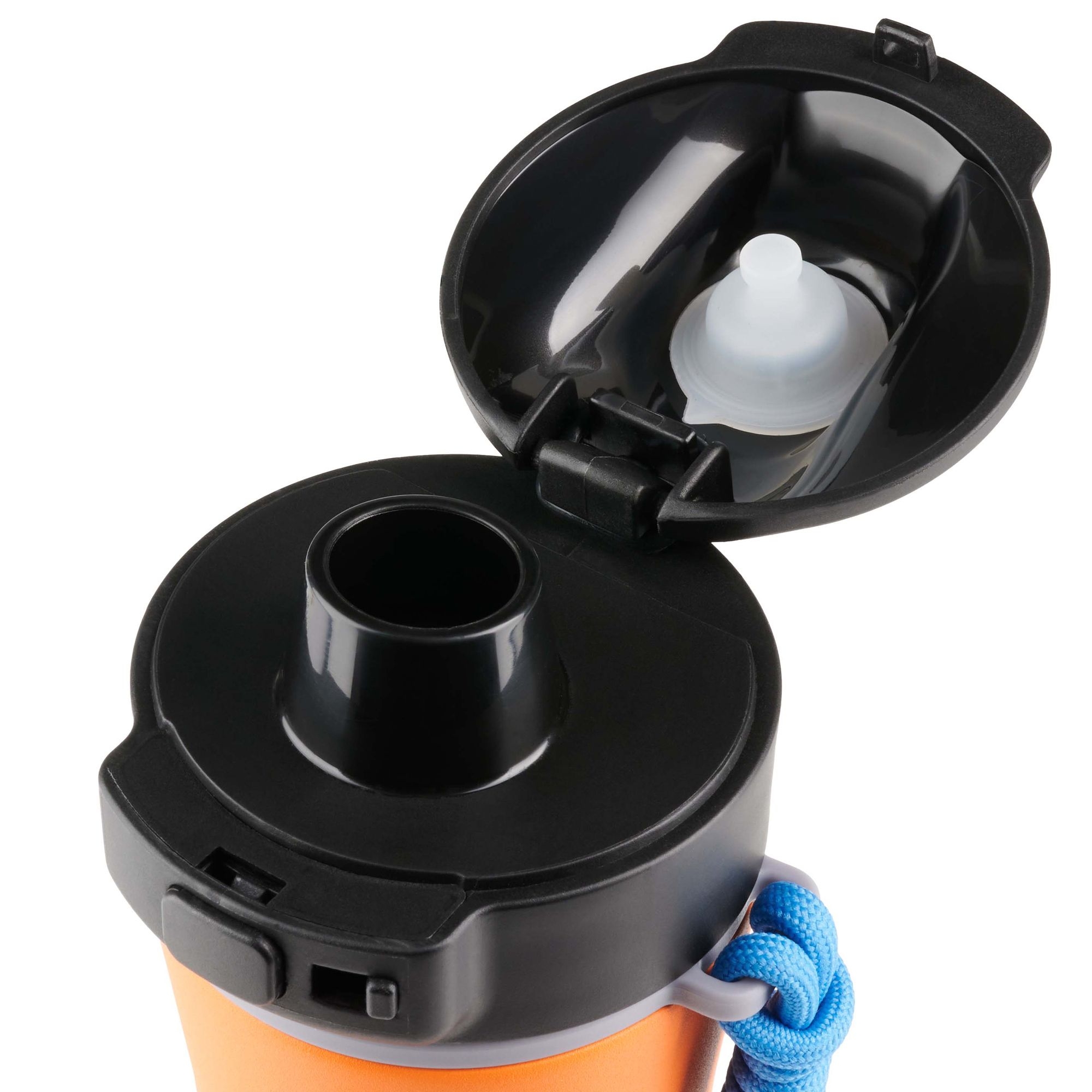 Profino - Stainless steel Active Sports Bottle - 600 ml - Orange
