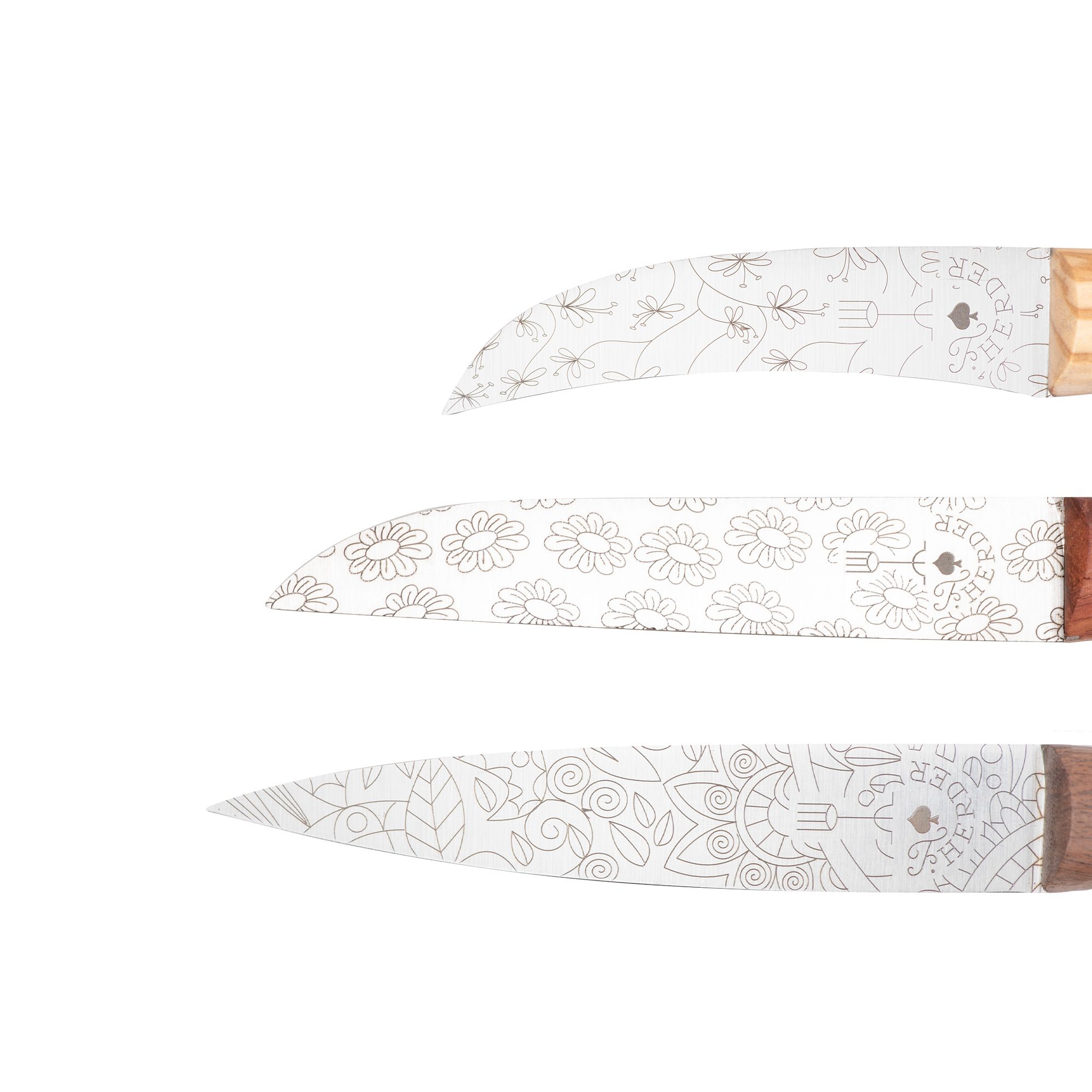 Friedr. Herder - knife set of 3 mix