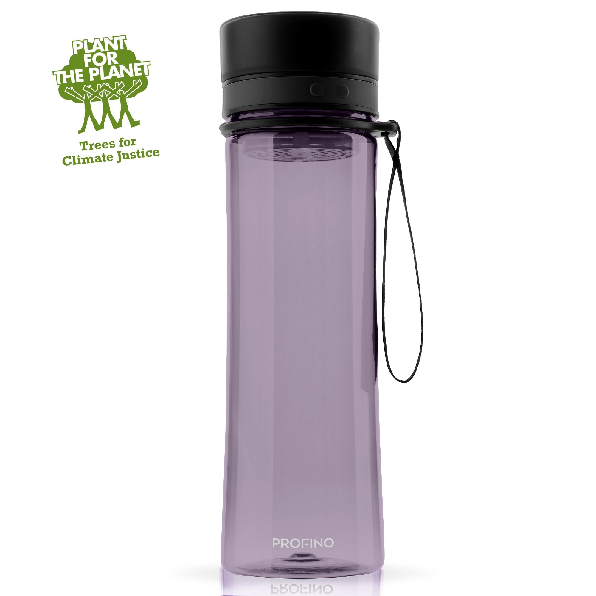 Profino - Infuze Trinkflasche mit Sieb - 600 ml - Lila