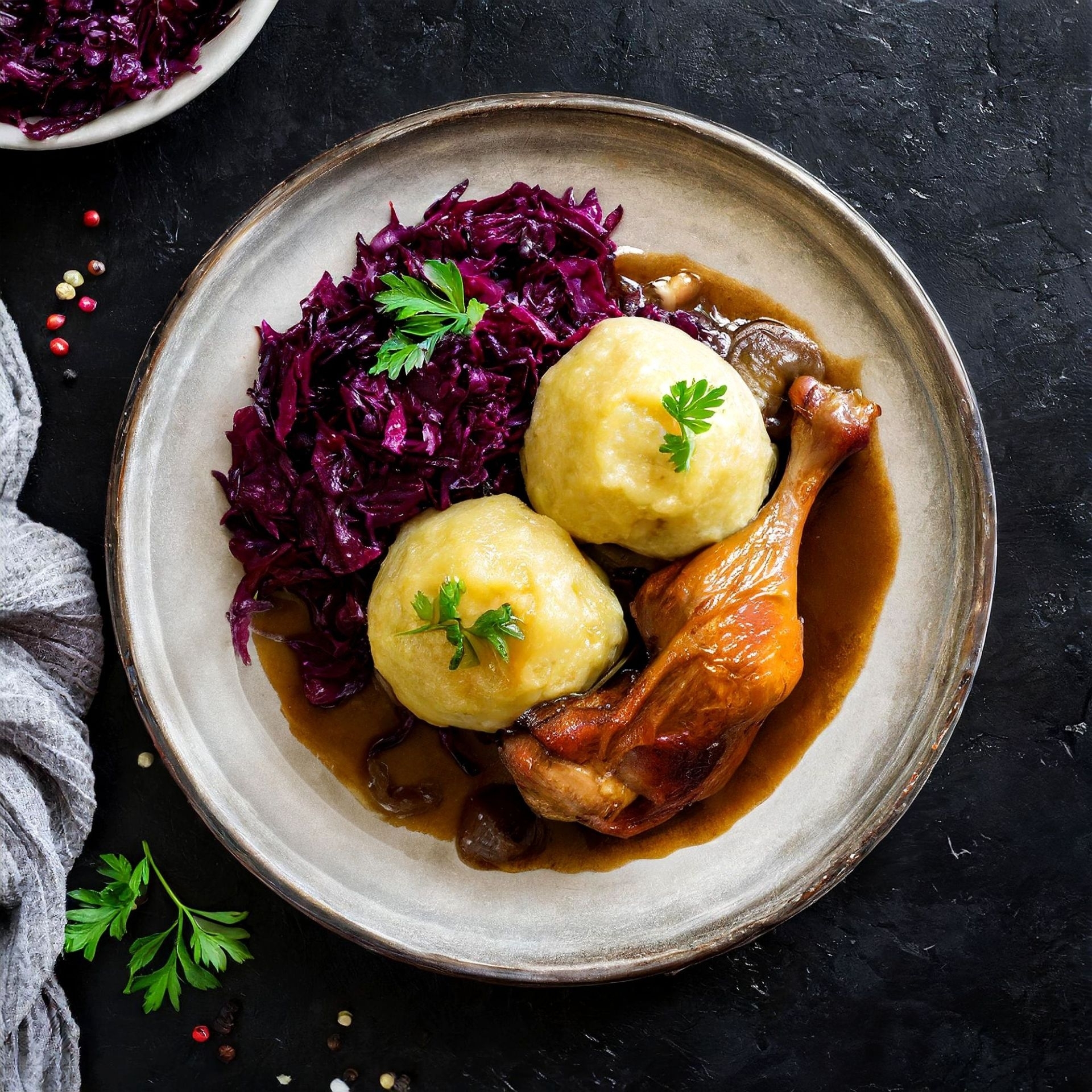 Kloßpresse klein + Presssack + Kartoffelstampfer | Culinaris