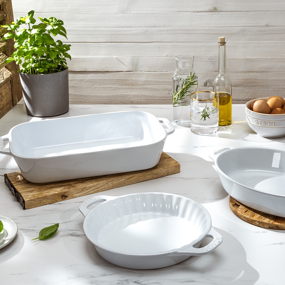 STAUB - Tarteform | Keramik | 24 cm | weiß