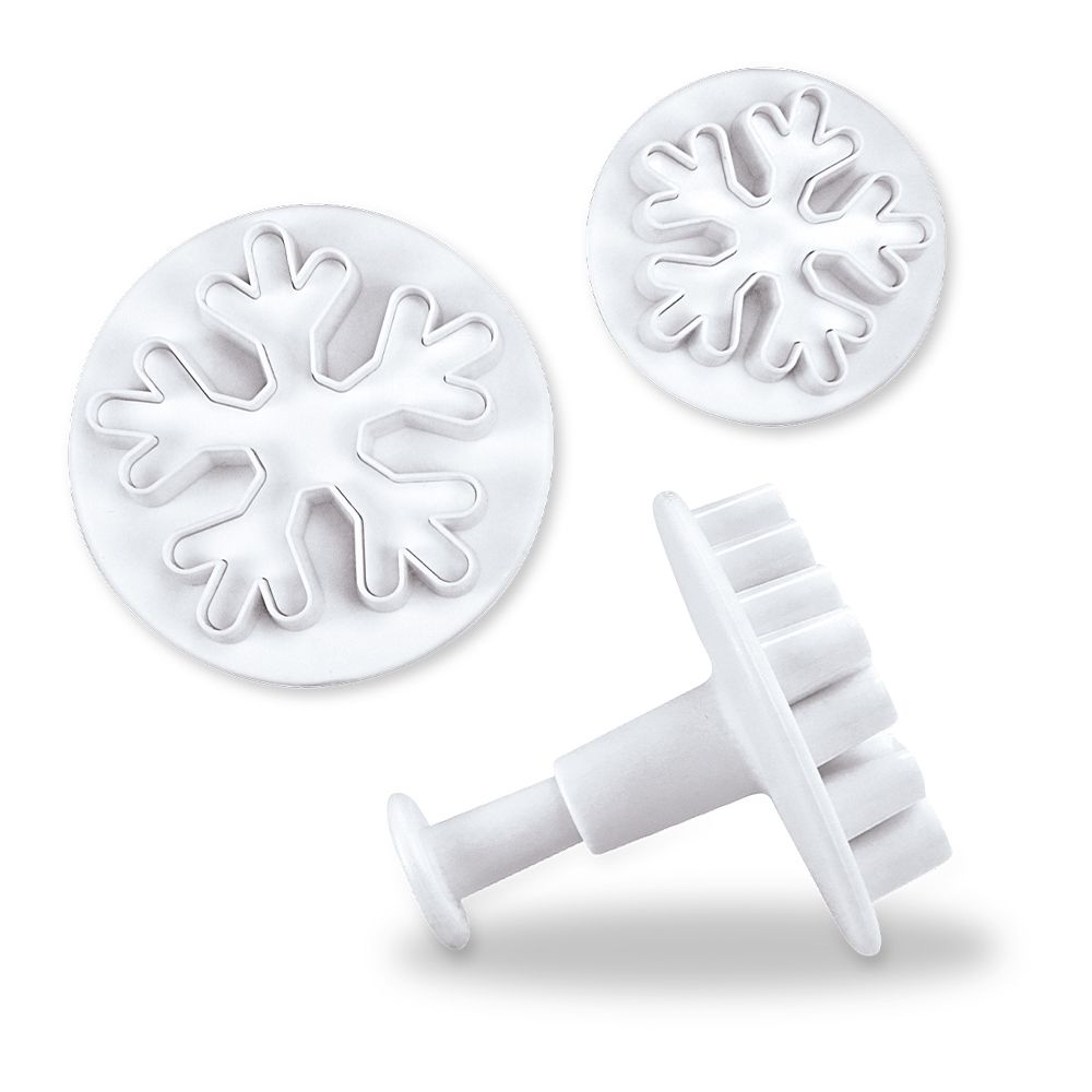 Städter - Ausstecher mit Auswerfer Schneeflocke - 40 / 55 mm - Set, 2-teilig Städter - Ausstecher mit Auswerfer Schneeflocke - 40 / 55 mm - Set, 2-teilig
