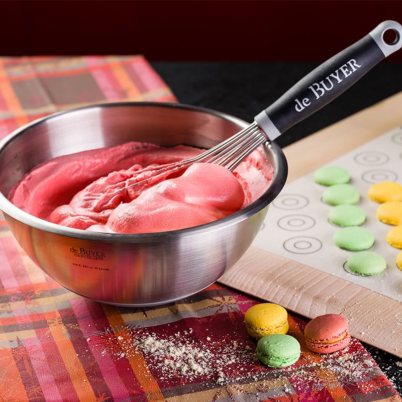 de Buyer - Stainless steel round bowl with silicone base