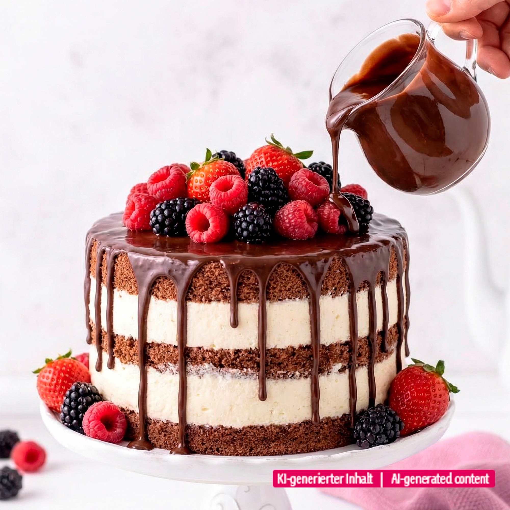 Städter - Round cake ring - adjustable with handle - H 9 cm
