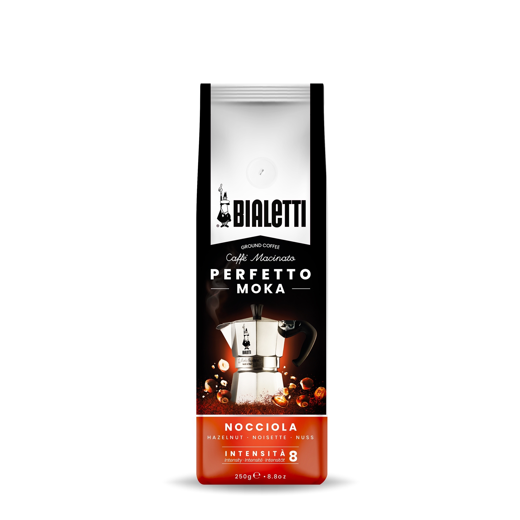 Bialetti - Perfetto Moka Nocciola, Kaffee gemahlen 250g