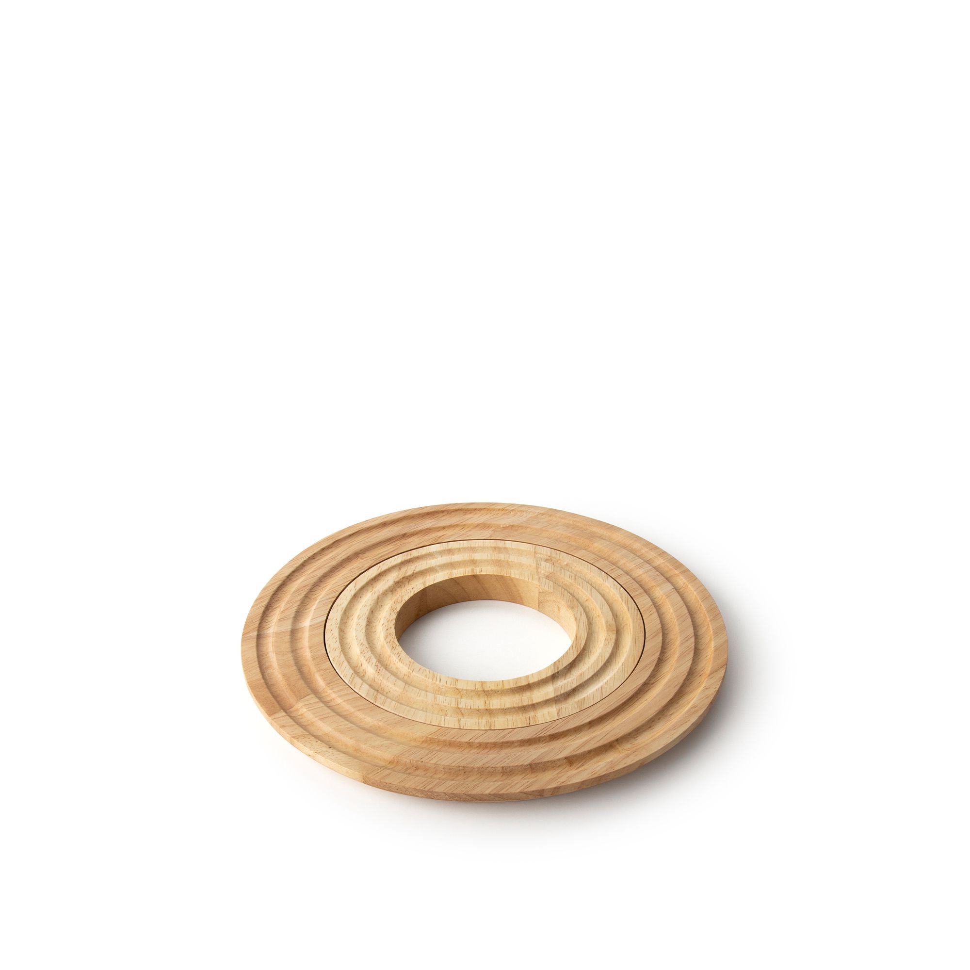 Continenta - Untersetzer rund, Gummibaumholz Continenta - Untersetzer rund, Gummibaumholz