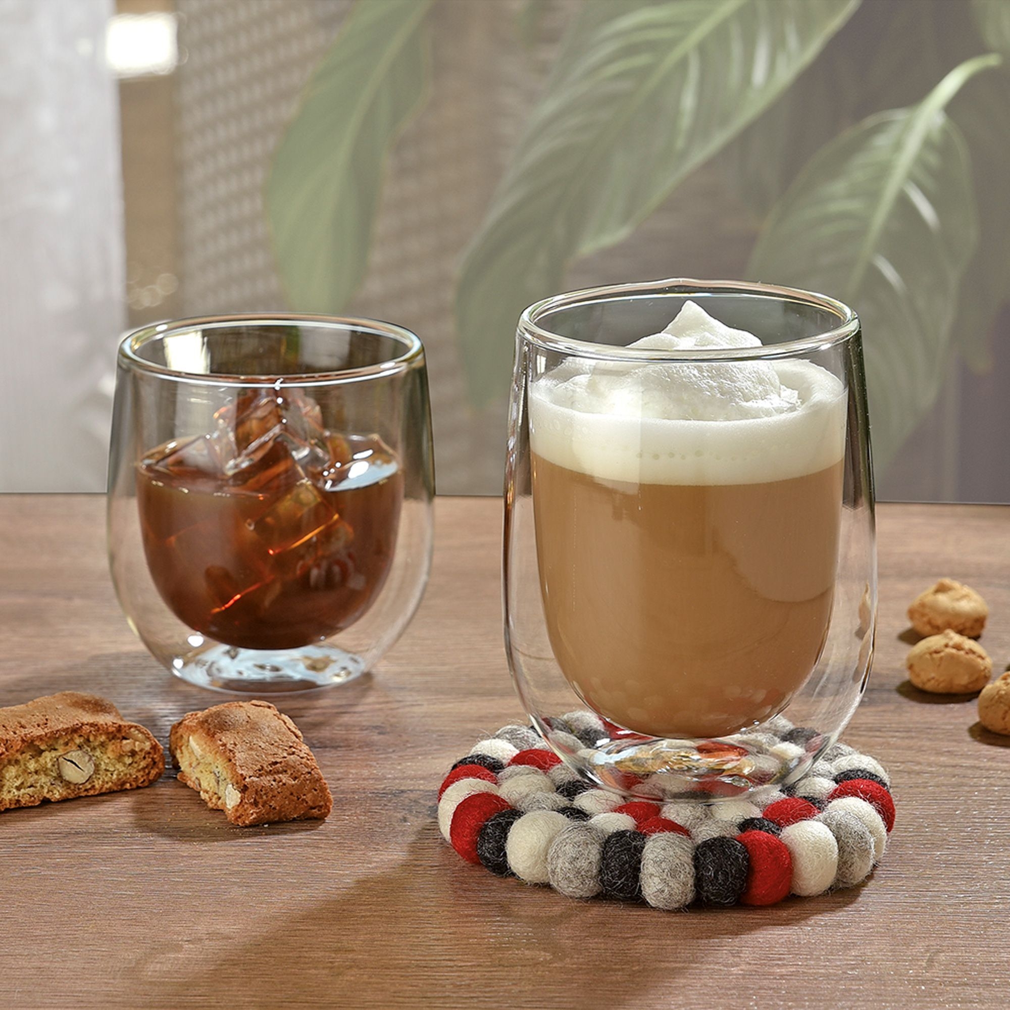 Cilio - Glasuntersetzer LANA - ROSSO - rund Cilio - Glasuntersetzer LANA - ROSSO - rund