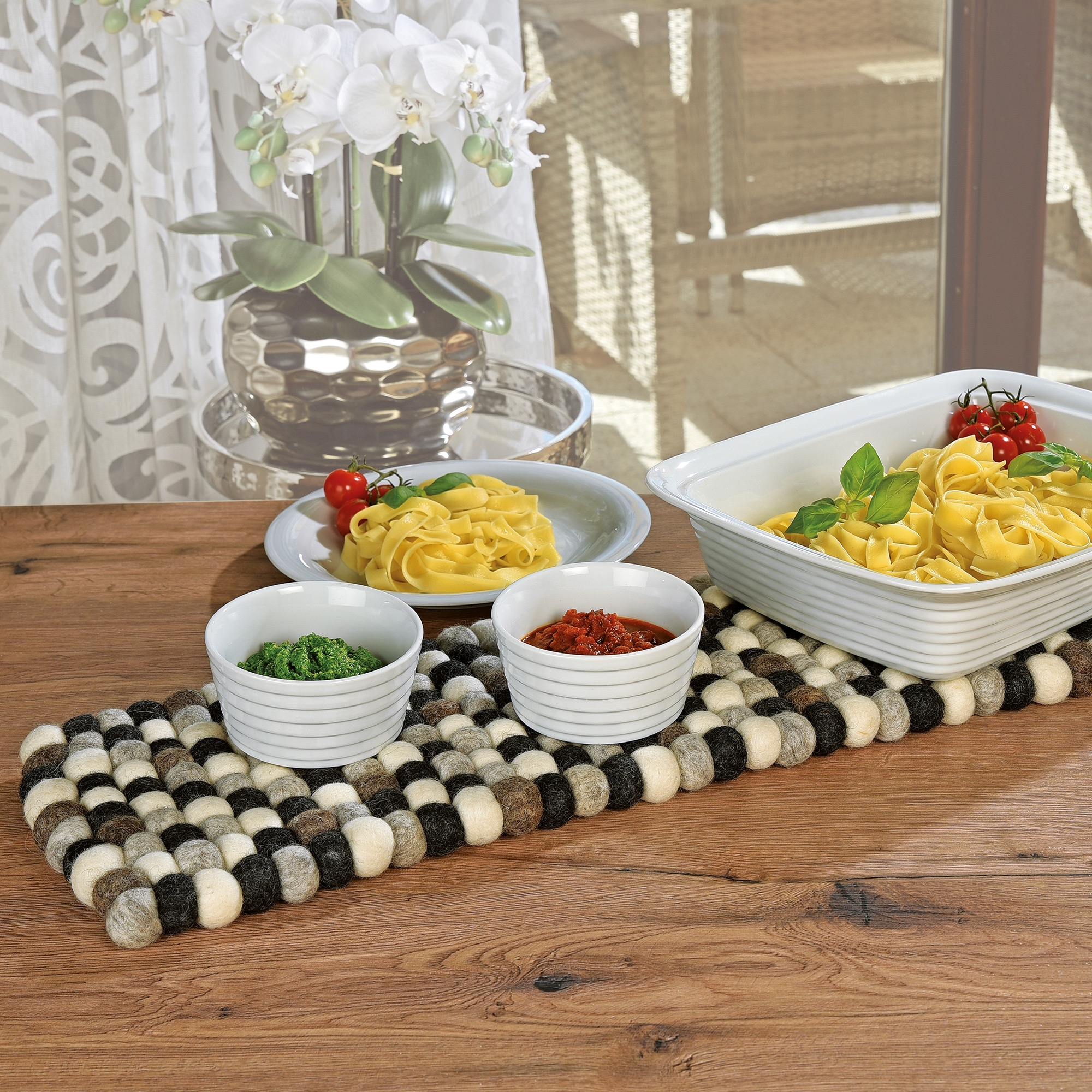 Cilio - Tischläufer LANA GRIGIO - rechteckig Cilio - Tischläufer LANA GRIGIO - rechteckig