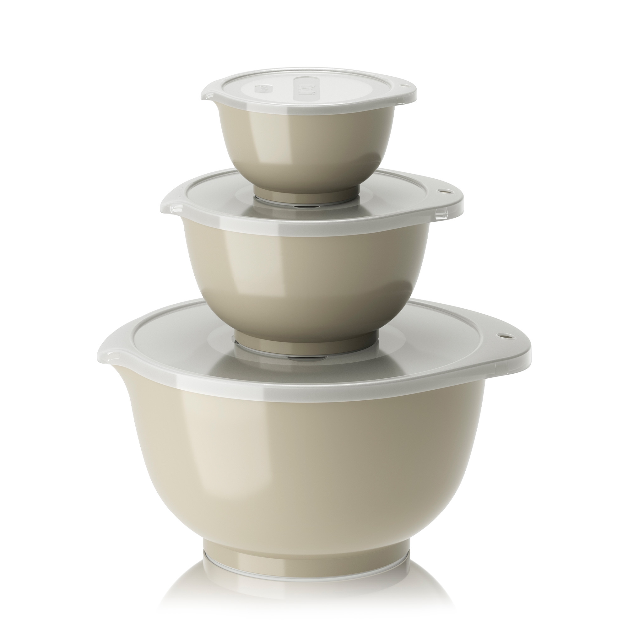 Rosti - Set NEW Margrethe 6-teilig (0,25 l + 0,75 + 3,0 l + passende Deckel) - Humus