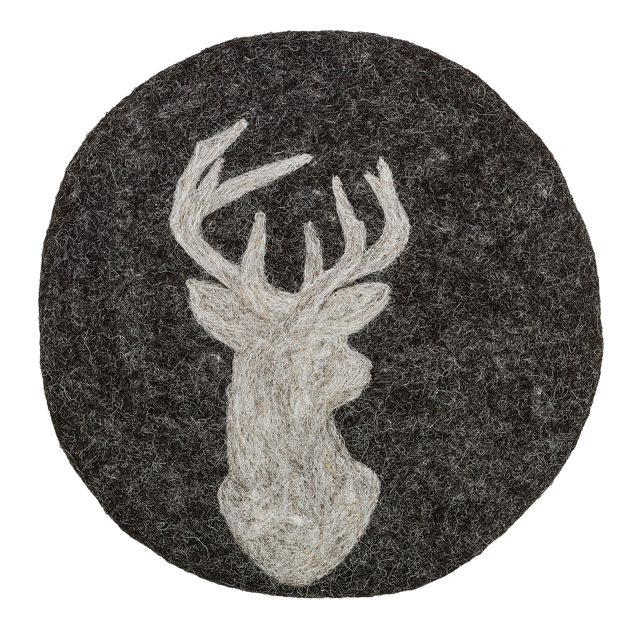 Cilio - Untersetzer schwarz LANA Hirsch Cilio - Untersetzer schwarz LANA Hirsch