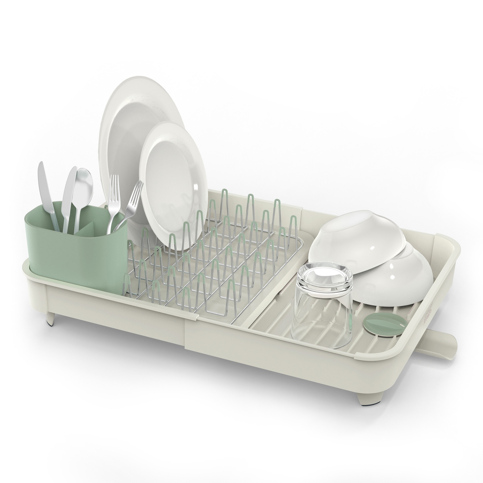 Joseph Joseph - Extend™ Expandable Dish Drainer - Stone Green Joseph Joseph - Extend™ Expandable Dish Drainer - Stone Green