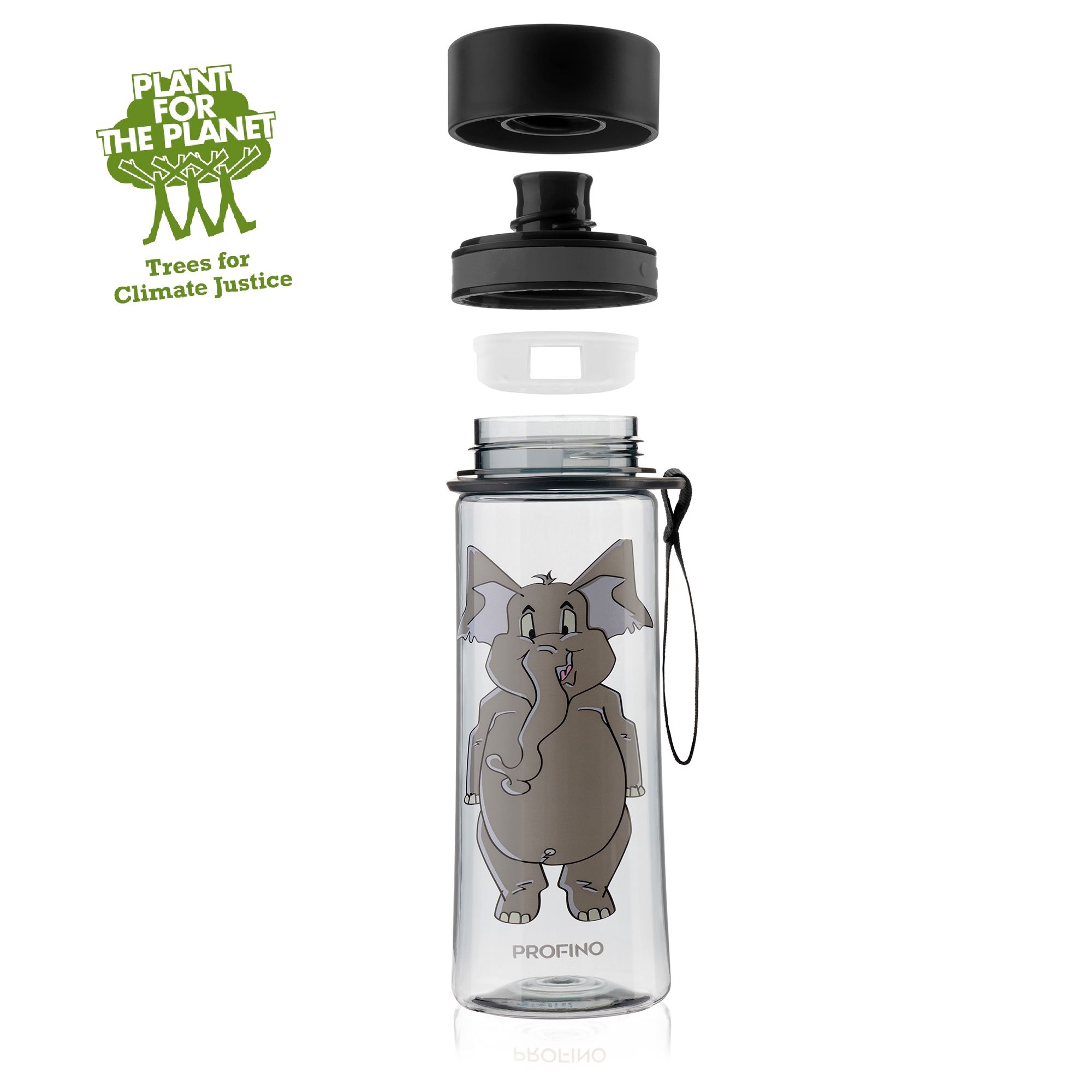 Profino - Infuze KIDS Trinkflasche mit Sieb 350 ml - Elefant Profino - Infuze KIDS Trinkflasche mit Sieb 350 ml - Elefant