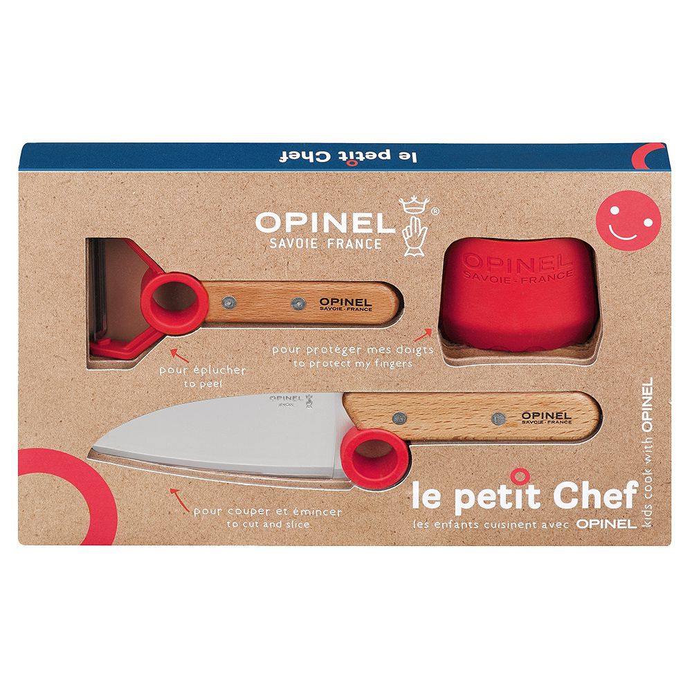 Opinel - Le Petit Chef Kinder Küchenmesser-Set - 3-teilig