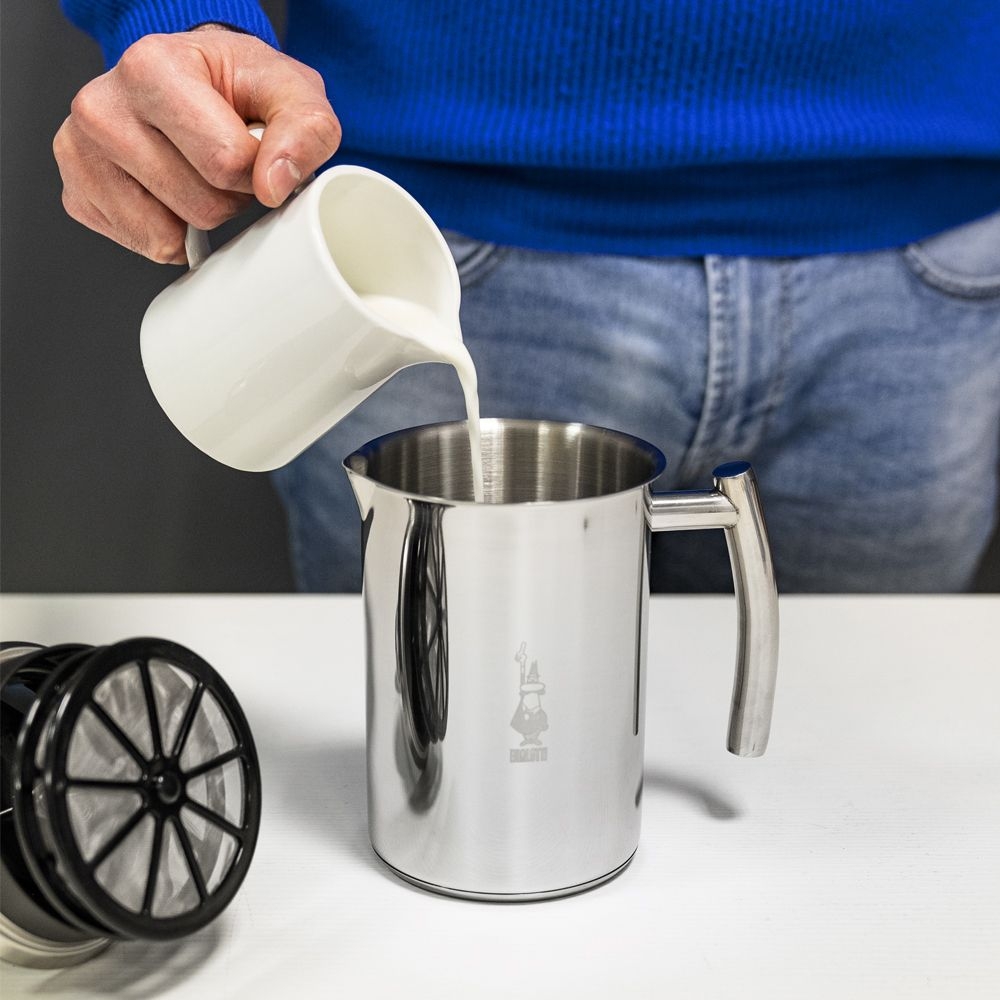 Bialetti - Milchaufschäumer Cappuccinatore, Edelstahl induktionsfähig