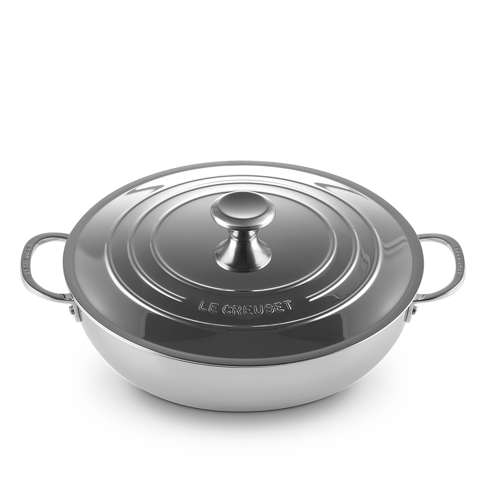 Le Creuset - 3-ply Plus Profipfanne 30 cm mit Deckel Le Creuset - 3-ply Plus Profipfanne 30 cm mit Deckel