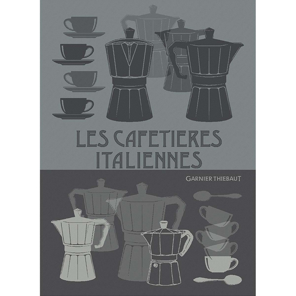 Garnier-Thiebaut Geschirrtuch - Cafetiere italienne vert de Gris