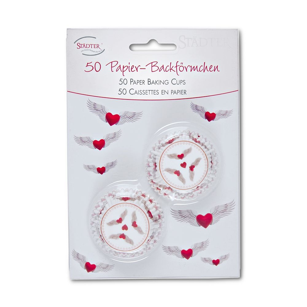 Städter - Papierbackform - 50 Stück - verschiedene Größen und Muster