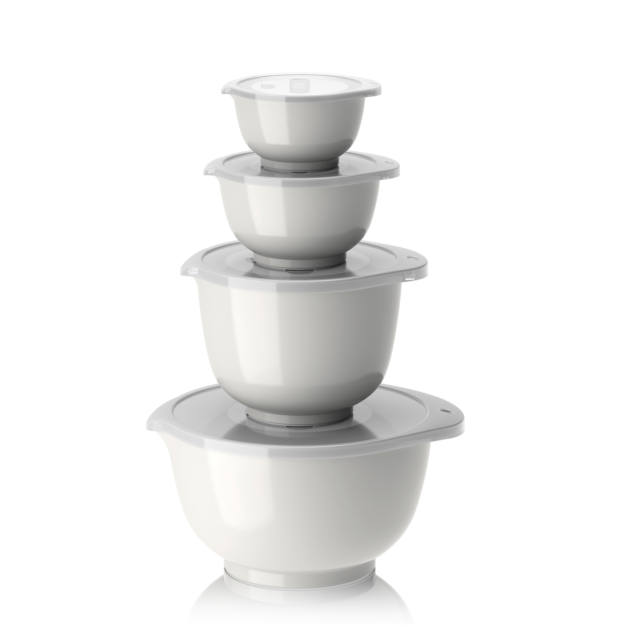 Rosti - Set NEW Margrethe 8-teilig (0,25 l+0,5+1,5+3,0 l + Deckel) - Weiss