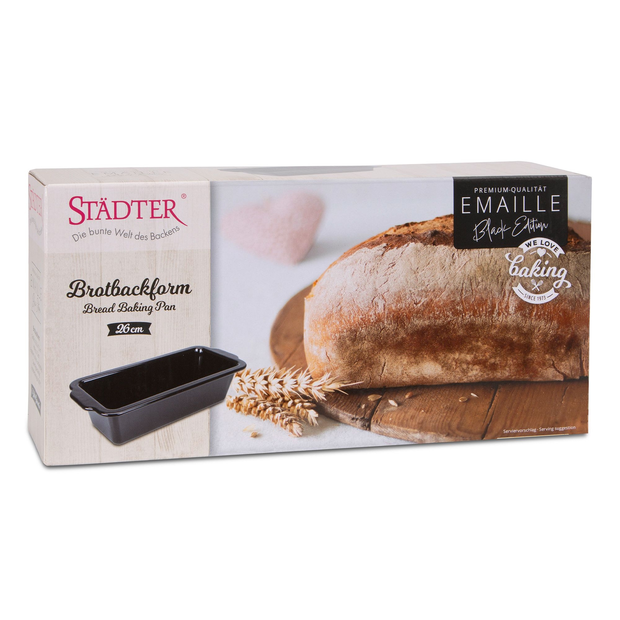 Städter Brotbackform aus Emaille, 26 cm