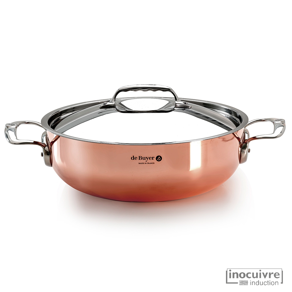 de Buyer Inocuivre Tradition Copper Conical Saute Pan