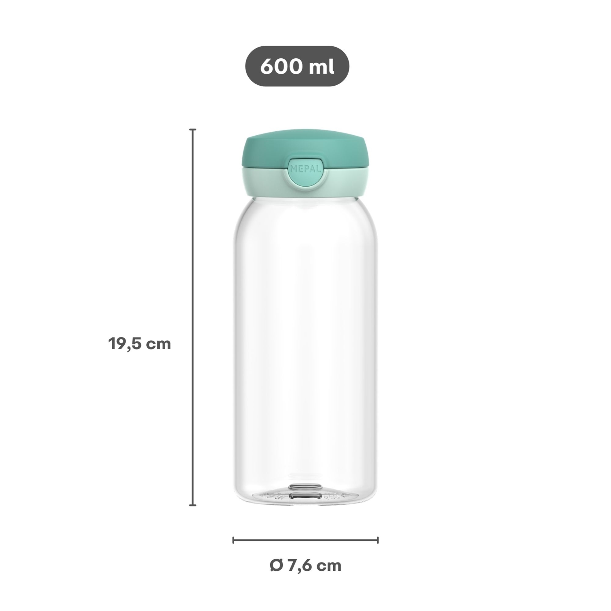 Mepal - Campus - Trinkflasche mit Klappdeckel - cool blue