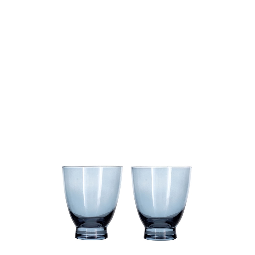 Bitz - Wasserglas-Set Statue - 250 ml - Dunkelblau